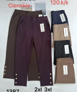 Spodnie Damskie,Size 2xl/3xl-5xl/6xl,paczka 12szt, mix kolor