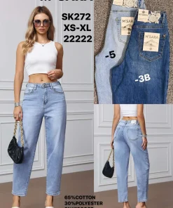 Jeansy Damskie ,size xs-xl,paczka 12szt,1kolor