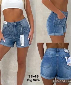 Spodenki jeansowe Damskie ,size 38-48,paczka 10szt,1kolor