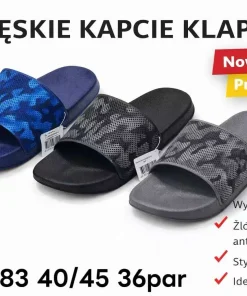 Klapki MĘSKIE (40-45, 36par) mix kolor
