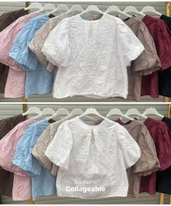 Bluzki damskie wloskie, Size uni ,paczka 6szt mix kolor