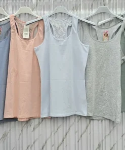 Bluzki damskie wloskie, Size uni ,paczka 6szt mix kolor