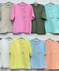 Bluzki damskie,size uni ,paczka 6szt ,mix kolor