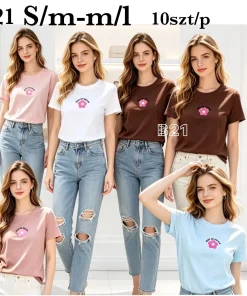 Bluzki damskie,size s/m-m/l,paczka 10szt ,mix kolor