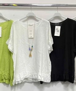 Bluzki damskieWŁOSKA, Size uni ,paczka 6szt mix kolor