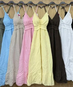 Sukienki damskie wloskie, Size uni ,paczka 6szt mix kolor
