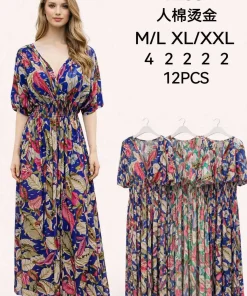 Sukienki damskie,size m/l-xl/2xl,paczka 12szt ,mix kolor
