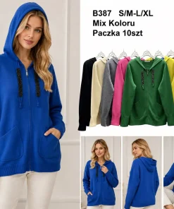 Swetry damskie ,size s/m-l/xl,paczka 10szt ,mix kolor