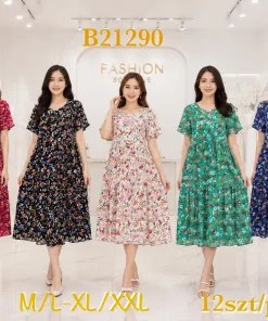 Sukienki damskie,size m/l-xl/2xl,paczka 12szt,mix kolor
