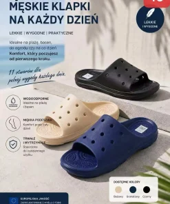Klapki Kroksy MĘSKIE (41-45, 12par) 1 kolor
