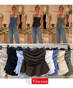 Bluzki damskie wloskie, Size uni ,paczka 6szt mix kolor