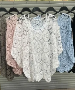 Bluzki damskie wloskie, Size uni ,paczka 6szt mix kolor