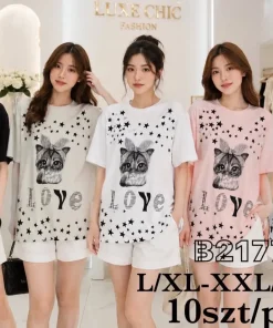 Bluzki damskie,size l/xl-2/3xl,paczka 10szt ,mix kolor