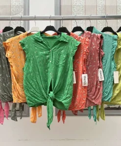 Bluzki damskieWŁOSKA, Size uni ,paczka 6szt mix kolor