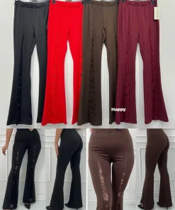 Spodnie damskie wloskie, Size uni ,paczka 6szt mix kolor