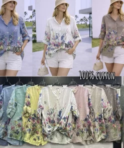 Bluzki damskie wloskie, Size uni ,paczka 6szt mix kolor