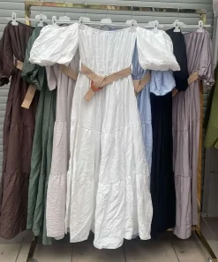 Sukienki damskie WŁOSKA ,Size uni ,paczka 6szt mix kolor