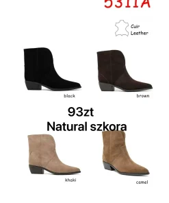 Buty Botki Damskie (36-41, 12par) (1klor)