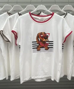 Bluzki damskie wloskie, Size uni ,paczka 6szt mix kolor