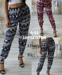 Spodnie damskie,size unil,paczka 12szt,mix kolor
