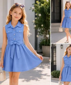 Sukienki DZIECIĘCA ,size 4-14lat,paczka 6szt ,1 kolor