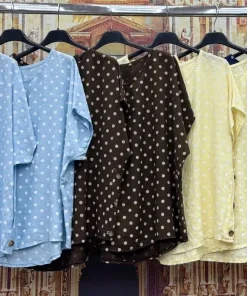 Bluzki damskie wloskie, Size uni ,paczka 6szt mix kolor