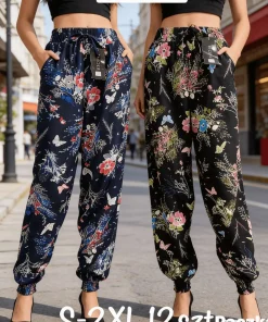 Spodnie damskie,size s-2xl,paczka 12szt,mix kolor