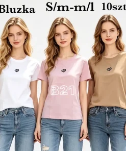 Bluzki damskie,size s/m-m/l,paczka 10szt ,mix kolor