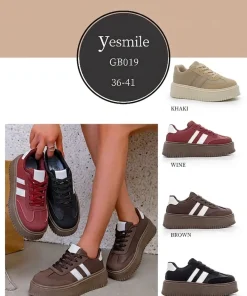 Buty Sportowe DAMSKIE (36-41, 12par) 1 kolor