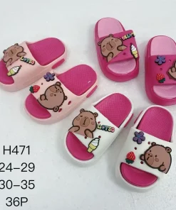 Klapki DZIECIĘCE (30-35, 36par) mix kolor
