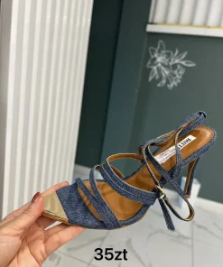 Sandaly na Obcasie DAMSKIE (36-41, 12par) (1klor)