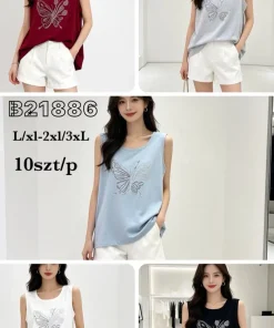 Bluzki damskie,size l/xl-2/3xl,paczka 10szt ,mix kolor