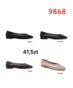 Buty Baleriny DAMSKIE (36-41, 12par) 1 kolor