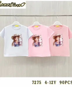 Bluzki DZIECIĘCA ,size 4-12latpaczka 15szt,mix kolor