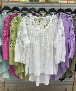 Bluzki damskieWŁOSKA, Size uni ,paczka 6szt mix kolor