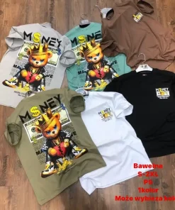 Bluzki MĘSKIE,Size s-2xl,paczka 5szt, 1 kolor