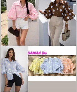 Bluzki damskie wloskie, Size uni ,paczka 6szt mix kolor