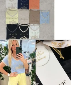 Bluzki damskieTURECKA, Size uni ,paczka 6szt mix kolor