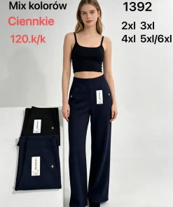 Spodnie Damskie,Size 2xl/3xl-5xl/6xl,paczka 12szt, mix kolor