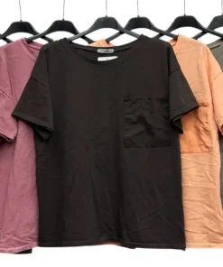 Bluzki damskie wloskie, Size uni ,paczka 6szt mix kolor