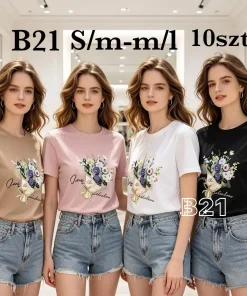 Bluzki damskie,size s/m-m/l,paczka 10szt ,mix kolor