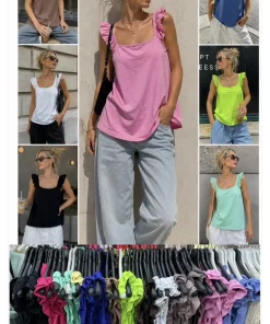 Bluzki Damskie,Size uni,paczka 6szt, mix kolor