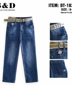 Spodnie JEANSY DZIECIĘCA ,size 6-16 lat,paczka 12szt,1kolor