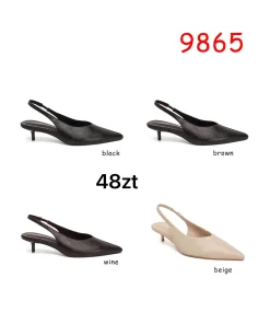 Sandaly na Obcasie DAMSKIE (36-41, 12par) 1 kolor