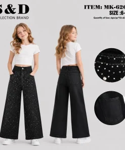 Spodnie JEANSY DZIECIĘCA ,size 6-16 lat,paczka 12szt,1kolor