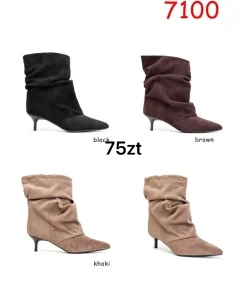 Botki DAMSKIE (36-41, 12par) 1 kolor