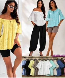 Bluzki damskie,size uni,paczka 6szt ,mix kolor