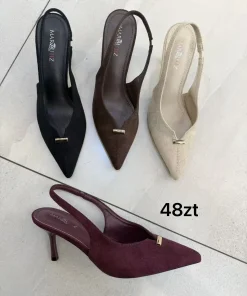 Sandaly na Obcasie DAMSKIE (36-41, 12par) 1 kolor