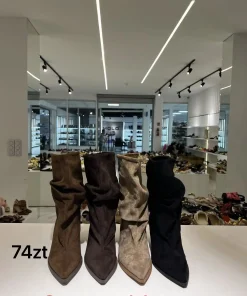 Buty Botki na Obcasie DAMSKIE (36-41, 12par) 1 kolor (Sao chép)