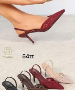 Sandaly na Obcasie DAMSKIE (36-41, 12par) 1 kolor